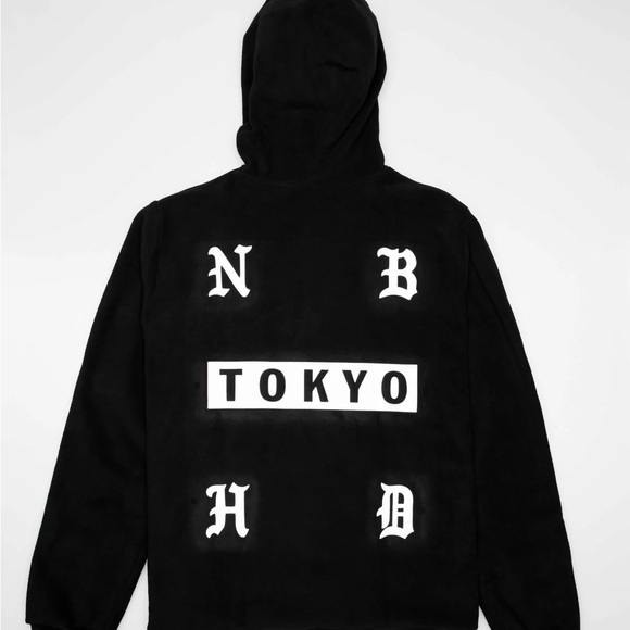 Adidas X Neighborhood black double fleece hoodie XS - Picture 2 of 4